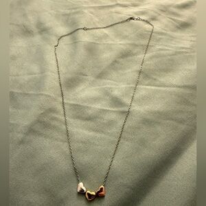 Silver Chain Heart Pendant Necklace